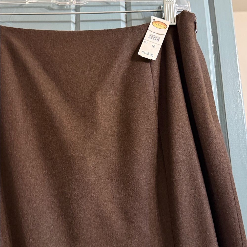 Talbots Brown Women's Wool Skirt - Picture 2 of 3
